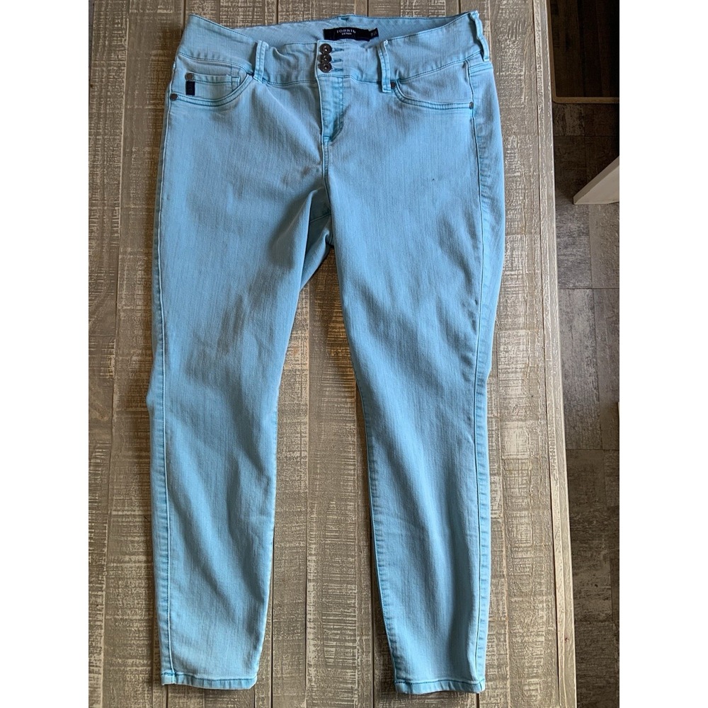Torrid Jeans Womens 18R Blue Jegging Super Soft‎ Triple Button Skinny Stretch